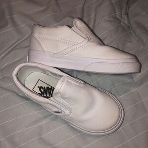 All White Toddler Vans